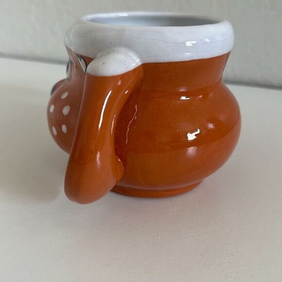 Clay Dog / Puppy Brown Mug Ear handles - Picture 4 of 6
